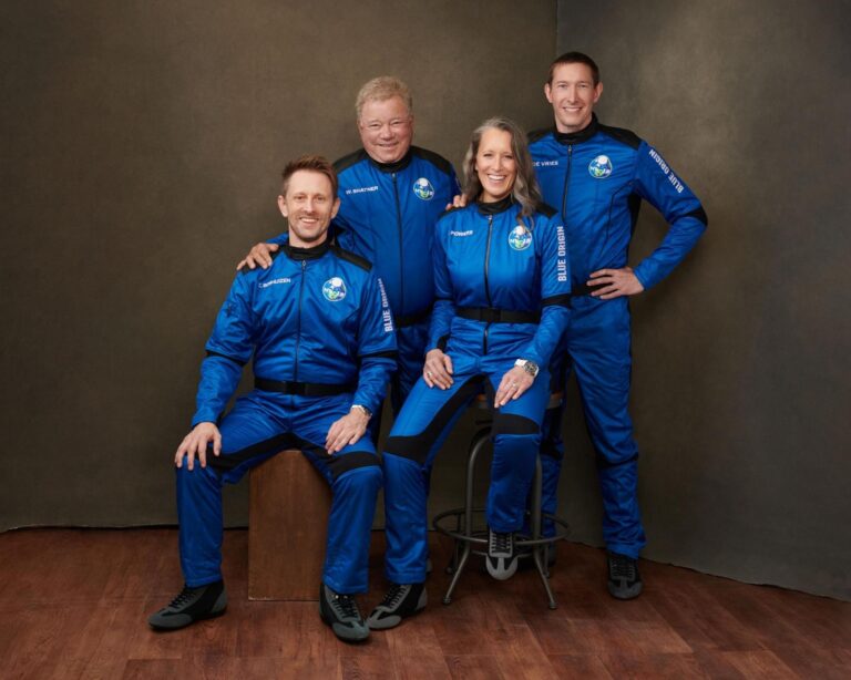 William Shatner, TV’s Capt. Kirk, blasts into space
