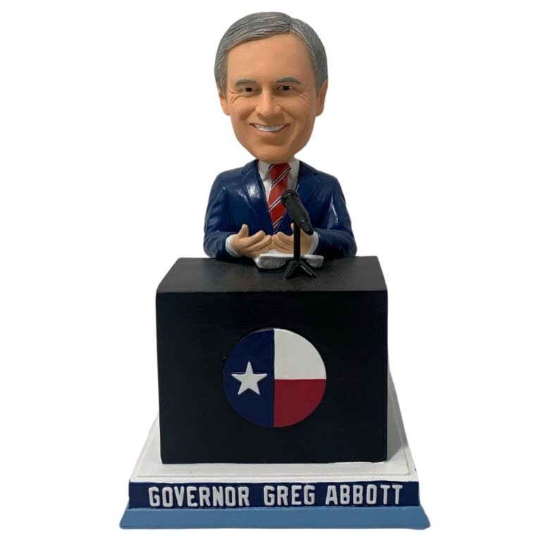 Good day for Abbott: His own bobblehead and a poll beating Beto
