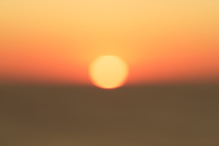 sun in the sky during night time