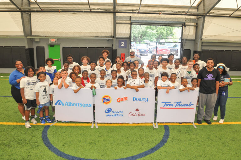 Tom Thumb and Albertsons partner with Boys & Girls Clubs of Greater Tarrant County to provide fifty day camp spots for ProCamp with Dak Prescott
