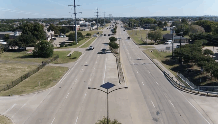 FW-Based Fonroche Lighting Installs Longest Stretch of Solar Lighting on a State Highway in the U.S. in Rowlett