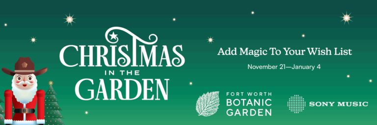 It’s Tiiime! Opening Night for Christmas in the Garden This Friday Night at FWBG 