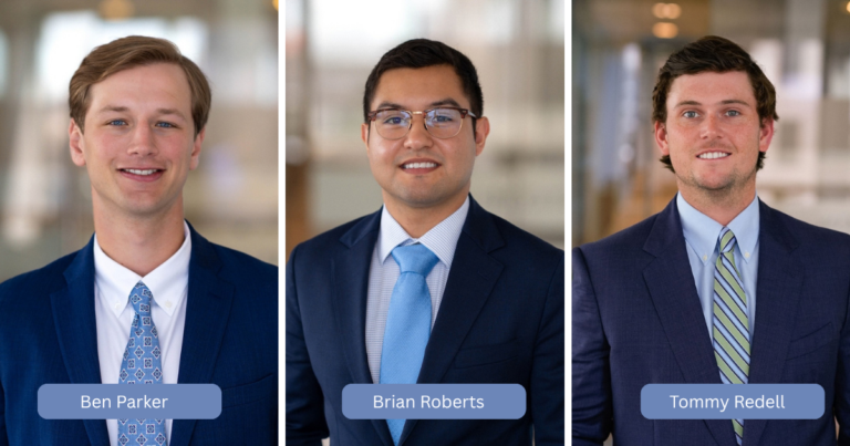Ben Parker, Tommy Redell and Brian Roberts have joined Cantey Hanger